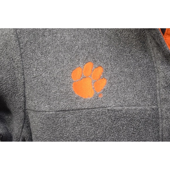 Columbia PFG Clemson Tigers Fleece 1/4 Zip Pullover Long Sleeve Womens Medium - Picture 5 of 10